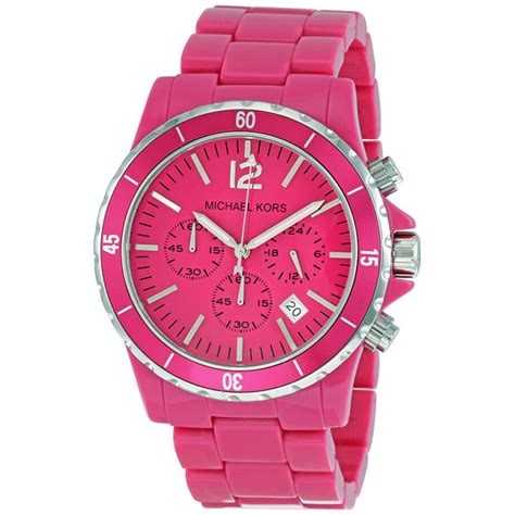 michael kors acrylic watch pink|michael kors watch uk.